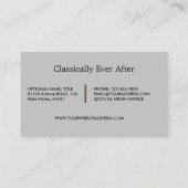 Carte De Visite Gris Minimaliste Professionnel (Dos)