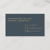 Carte De Visite Gris minimaliste simple (Devant)