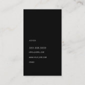 Carte De Visite Gris moderne de motif (Dos)