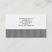 Carte De Visite Gris moderne texturé (Dos)