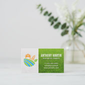 Carte De Visite Gris naturel | Icône Agricole (Debout devant)