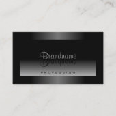 Carte De Visite Gris noir chatoyant et dégradé blanc moderne (Devant)