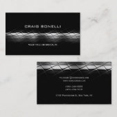 Carte de visite gris noir clair (Devant / Derrière)