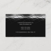 Carte de visite gris noir clair (Dos)