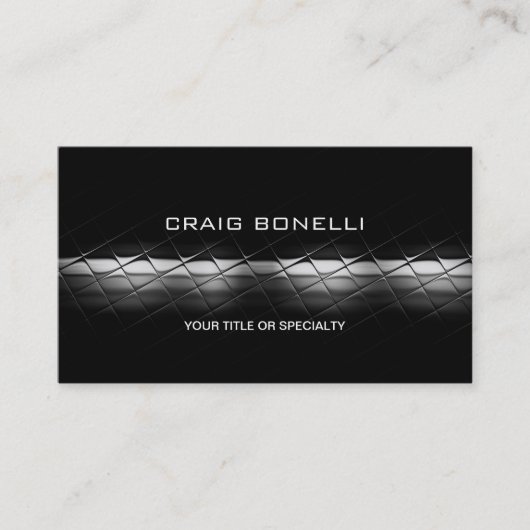 Carte de visite gris noir clair (Devant)