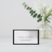 Carte de visite gris noir clair (Debout devant)