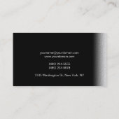 Carte de visite gris noir clair (Dos)