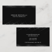 Carte de visite gris noir clair (Devant / Derrière)