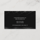 Carte de visite gris noir clair (Dos)