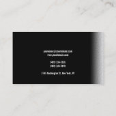 Carte de visite gris noir clair (Dos)