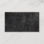 Carte De Visite Gris noir élégant Motif classique professionnel (Dos)