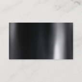 Carte De Visite Gris noir Gris Gris Blanc Plat (Dos)