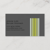 Carte De Visite Gris Noir Gris Gris Moderne Simple Professionnel (Dos)