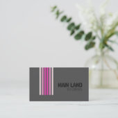 Carte De Visite Gris Noir Gris Gris Moderne Simple Professionnel (Debout devant)