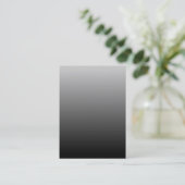 Carte De Visite Gris Noir Ombré (Debout devant)