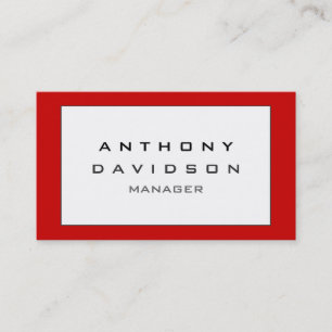 Carte de visite gris noir rouge de motif de