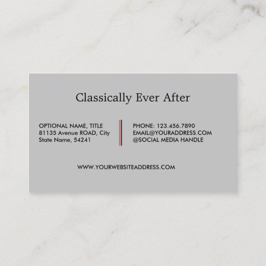 Carte De Visite Gris officiel (Dos)