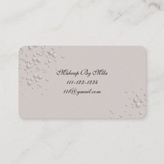 carte de visite gris perle (Devant)