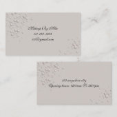 carte de visite gris perle (Devant / Derrière)