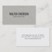 Carte De Visite Gris Plus Motif (Devant / Derrière)