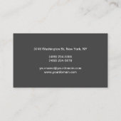 Carte De Visite Gris Professional Classic Maquillage Artiste Styli (Dos)