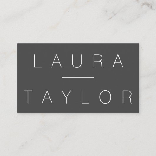 Carte De Visite Gris professionnel (Devant)