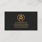 Carte De Visite Gris professionnel Gris Grunge Automobile (Dos)