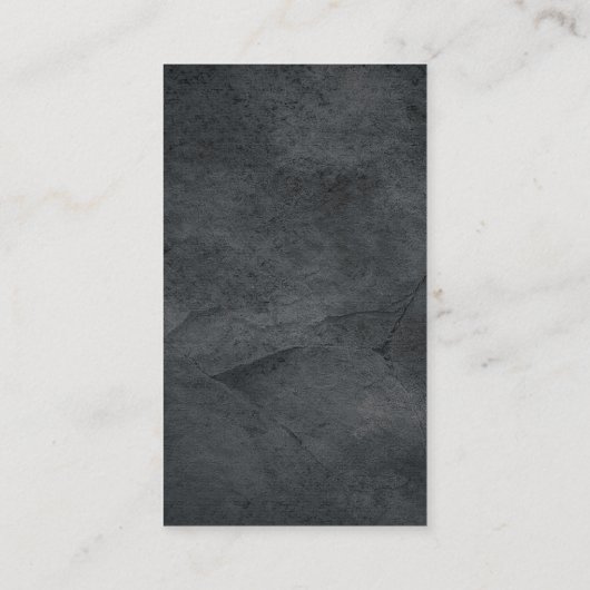 Carte De Visite Gris professionnel moderne simple (Dos)