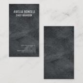 Carte De Visite Gris professionnel moderne simple (Devant / Derrière)