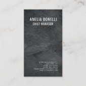 Carte De Visite Gris professionnel moderne simple (Devant)