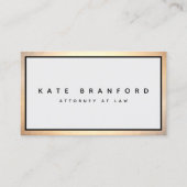 Carte De Visite Gris professionnel simple et élégant (Devant)