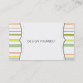 Carte De Visite Gris rétro couleur pâle du design moderne (Dos)