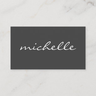 Carte De Visite Gris simple