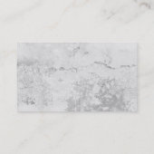 Carte De Visite Gris simple moderne béton/ciment (Dos)