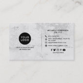 Carte De Visite Gris simple moderne béton/ciment (Devant)