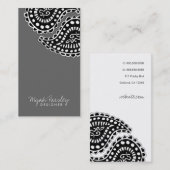 Carte De Visite Gris solide de 311 Myah Paisley (Devant / Derrière)