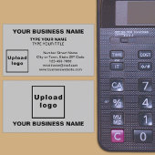 Carte de visite gris style centré