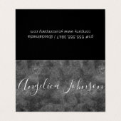 Carte De Visite Gris texturé (Extérieur déplié)