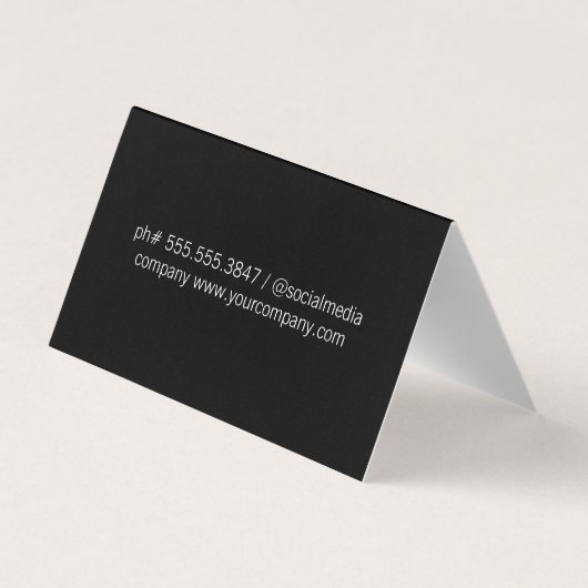 Carte De Visite Gris texturé (Dos)