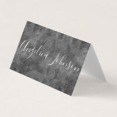 Carte De Visite Gris texturé (Devant)