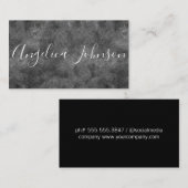 Carte De Visite Gris texturé (Devant / Derrière)