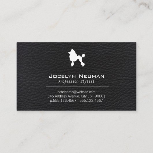 Carte De Visite Groomer (Dos)