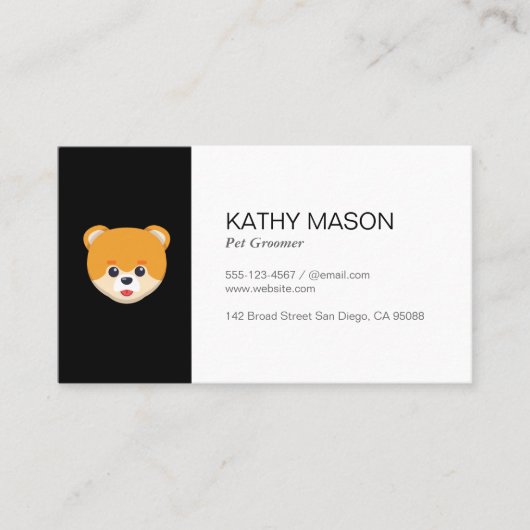Carte De Visite Groomer (Devant)