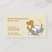 Carte de visite Groomer animal (Devant)
