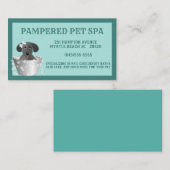 Carte de visite Groomer animal (Devant / Derrière)