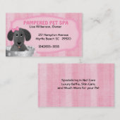 Carte de visite Groomer animal (Devant / Derrière)