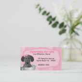 Carte de visite Groomer animal (Debout devant)