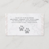 Carte De Visite Groomer avec chien | Protection des animaux (Dos)