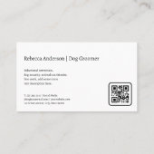 Carte De Visite Groomer Brushing Dog | Animal Services (Dos)