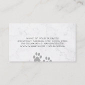 Carte De Visite Groomer | Chat mignon | Sèche-souffle (Dos)